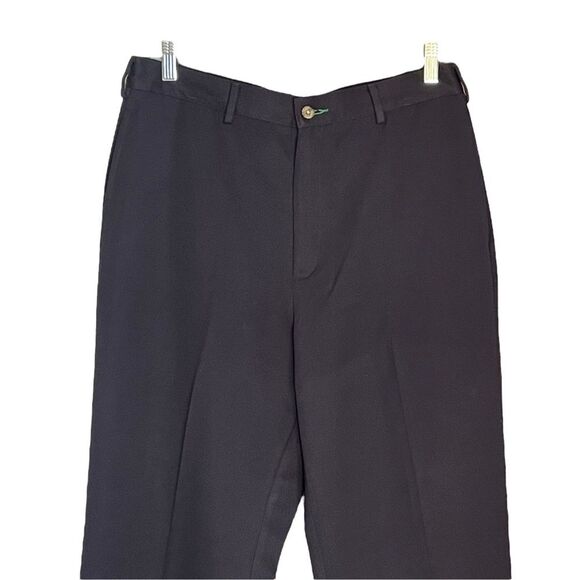 Tommy Hilfiger Navy Flat Front Creased Dress Pants, size 33x32 - Picture 3 of 9